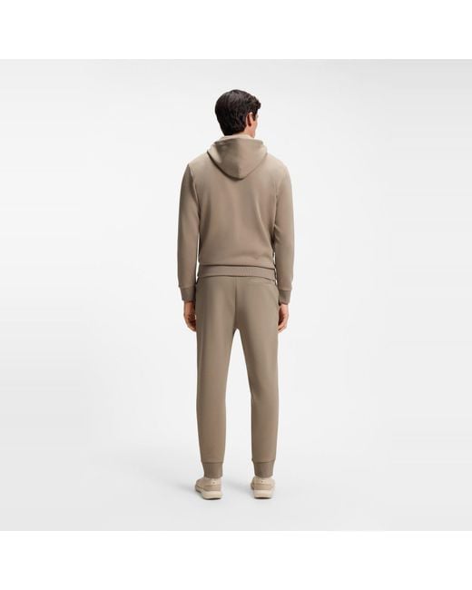 Boss Brown Hadiko Joggers With Drawstring Waistband for men