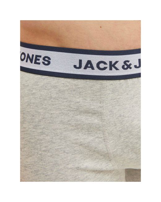 Jack & Jones Blue Jack 3-Pack Solid Boxer Briefs Plus Size for men