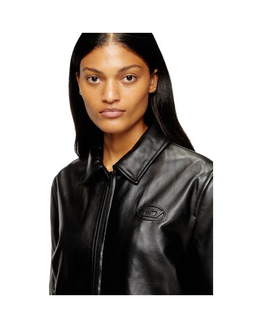 DIESEL Black Leather Jacket