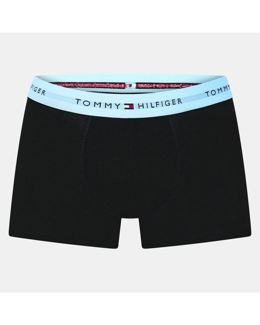 Tommy Hilfiger Blue 3-Pack Logo Waistband Trunks for men