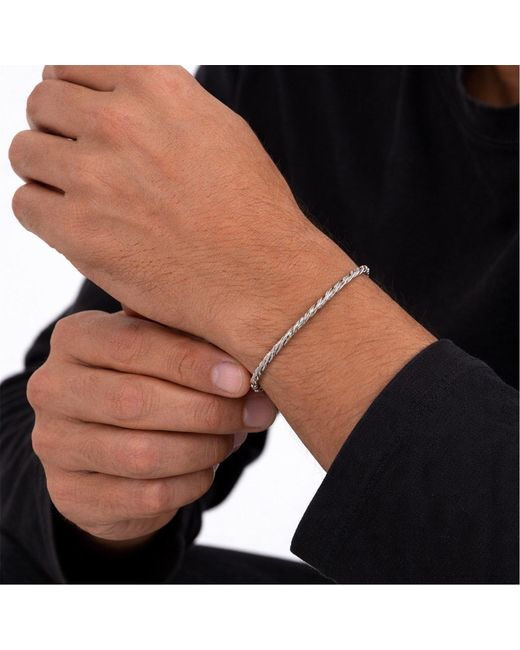 Inicio Metallic Waterproof Twist Rope Bracelet for men