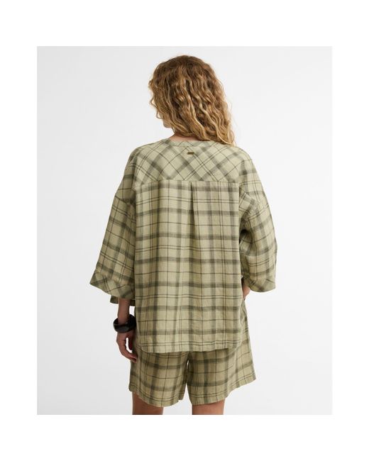 Barbour Green Patterned Long Sleeve Shirt