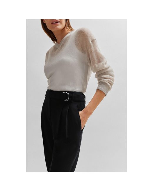 Boss Black Tapia Pleated Trousers