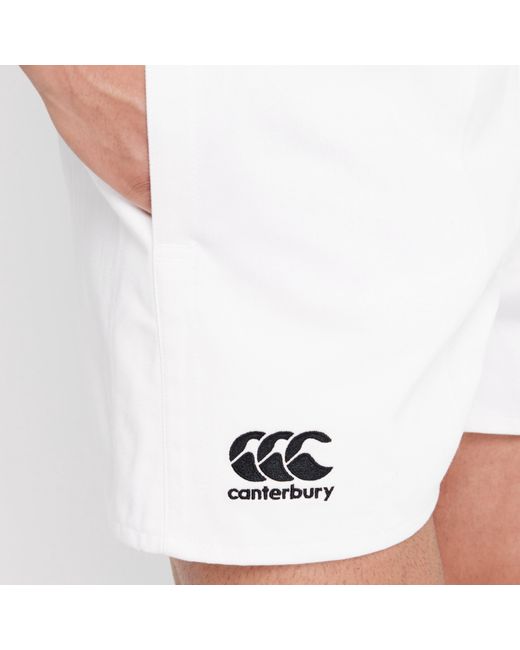 Canterbury White Rugby Shorts for men