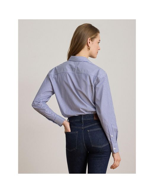 Ralph Lauren Blue Long Sleeve Plain Shirt
