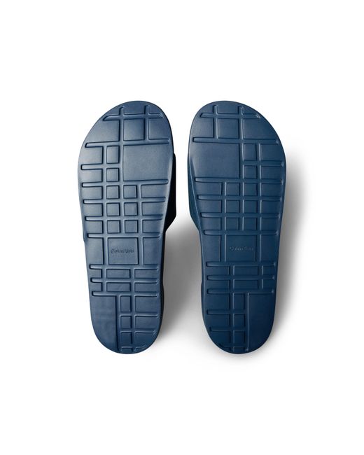 Calvin Klein Blue Pool Sliders for men