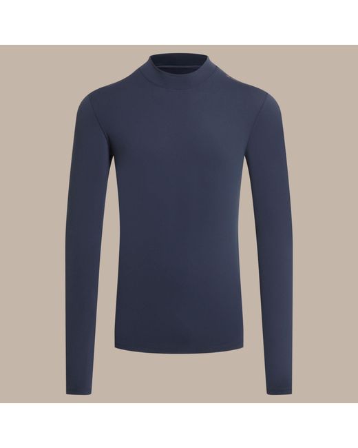Craghoppers Blue Nosilife Mock Neck Long-Sleeved Jersey Top for men