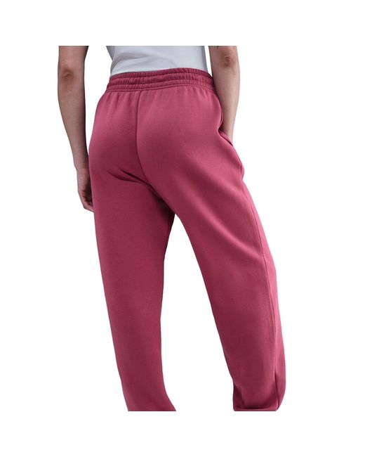 Nike Red Sportswear Phoenix Fleece Mid-Rise Sweatpants
