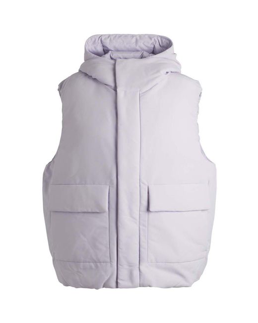 HUGO Gray Branden Water Repellent Gilet for men