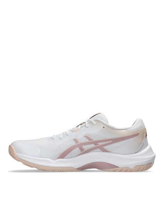 Asics White Netburner Shield Ff Netball Shoes