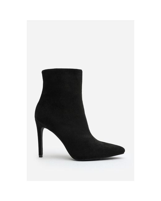 Where's That From Black Where's Pointed Toe Stiletto Ankle Boots