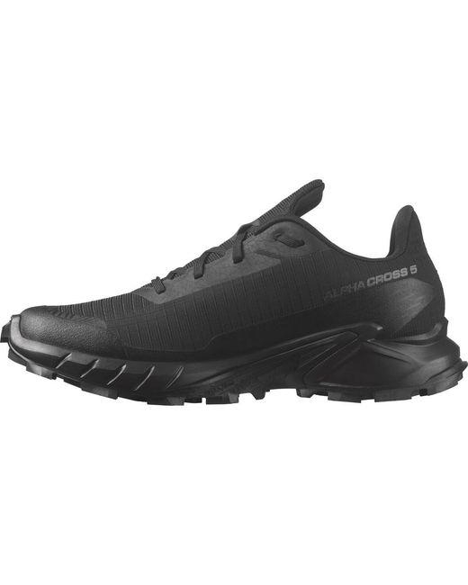 Salomon Black Alphacross 5 Trail Running Shoes