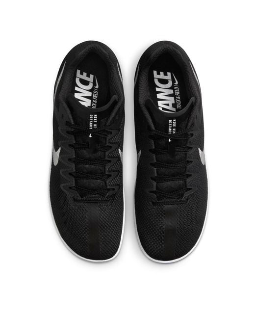 Nike Black Zoom Rival Distance Track Running Spikes for men