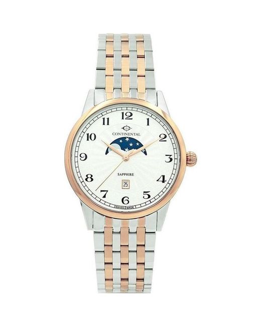 Continental Metallic Moonphase Watch for men