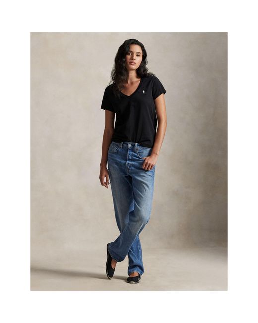 Polo Ralph Lauren Black V-Neck T-Shirt