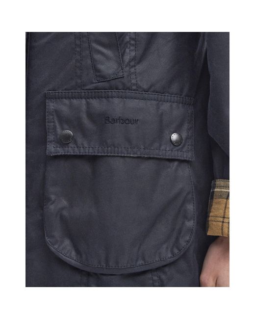 Barbour Blue Beadnell Wax Jacket