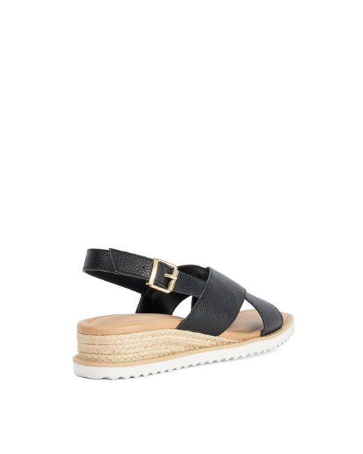 Dune Blue Lemesos Flat Sandals
