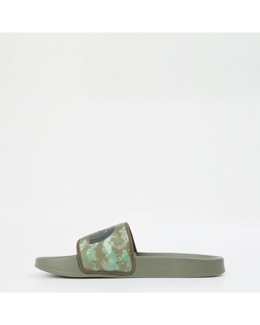The North Face Green Base Camp Pool Sliders for men