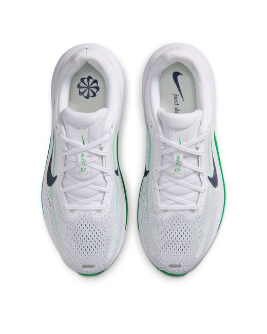 Nike White Quest 7 Road Running Shoes for men