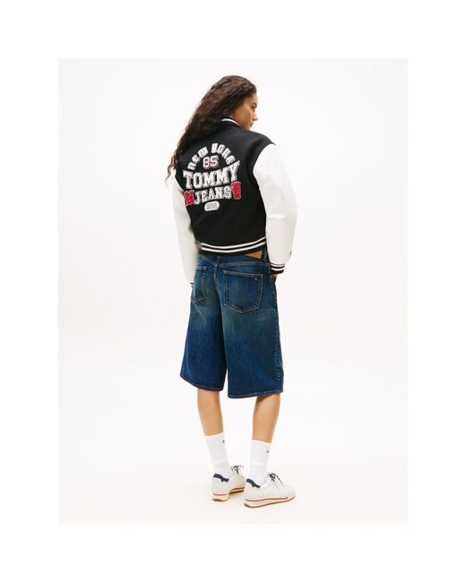 Tommy Hilfiger Black Contrast Trim Varsity Jacket