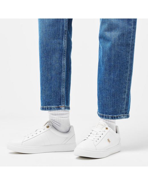Tommy Hilfiger White Elevated Court Trainers