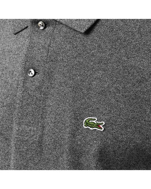 Lacoste Gray Classic Short Sleeve Polo Shirt for men