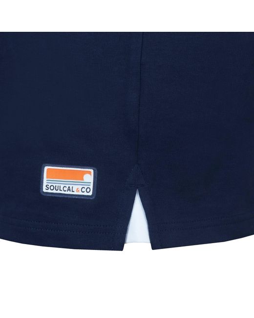 SoulCal & Co California Blue Soul Rugby Polo Shirt for men