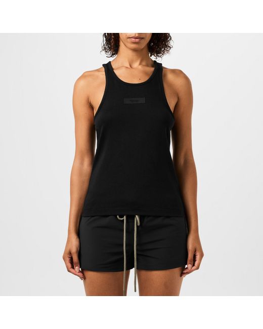 Fear Of God Black Ribbed Tank Top