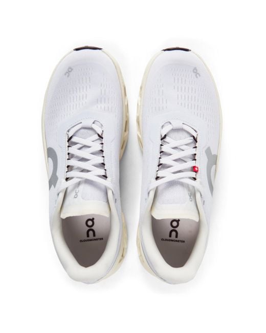 On Shoes White Cloudmster Running Shoes