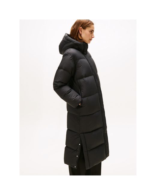 Tommy Hilfiger Black Down Long Puffer Jacket