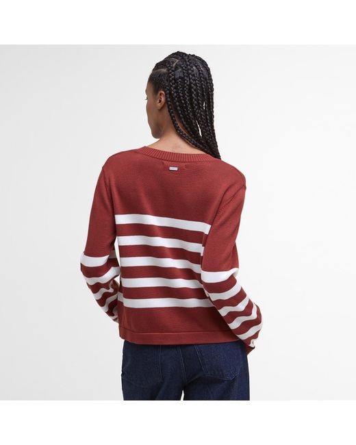 Barbour Red Demi Jumper