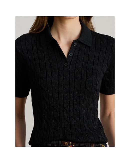 Ralph Lauren Black Knitted T-Shirt