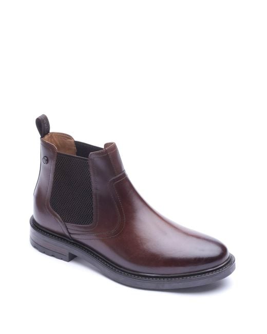 Base London Purple Smith Chelsea Boot for men