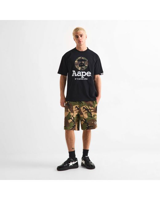 Aape Black T-Shirt for men