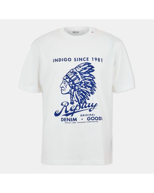 Replay Blue Native T-Shirt for men