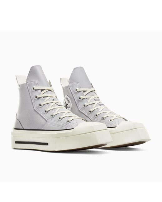 Converse White Adults Chuck 70 De Luxe Squared Canvas High-Top Trainers