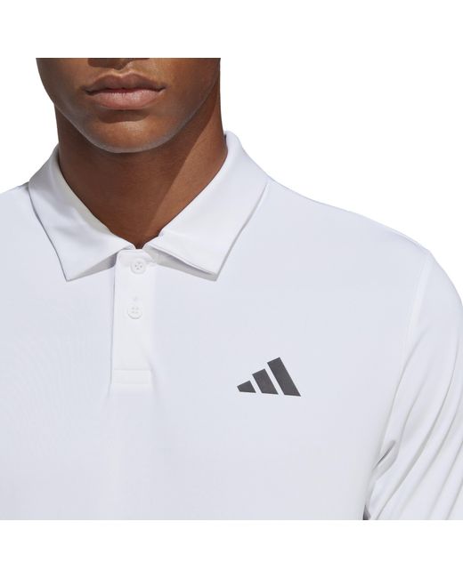 Adidas White Club Tennis Polo Shirt for men
