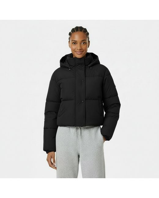 Jack Wills Blue Ritcher Water Resistant Wind Resistant Hooded Short Puffer Jacket