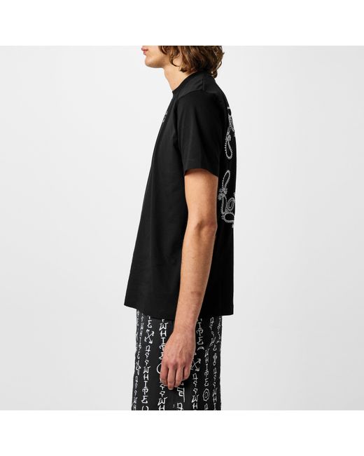 Off-White c/o Virgil Abloh Black Bandanna Skate T-shirt for men