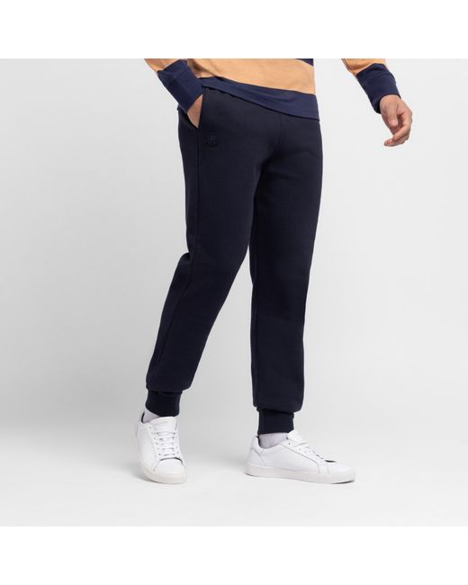Eden Park Blue Plain Jogging Bottoms for men