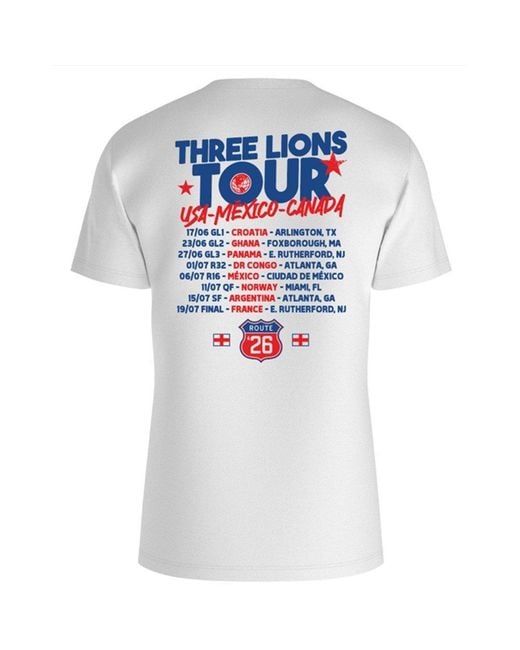 AWD White England World Cup Tour T-Shirt
