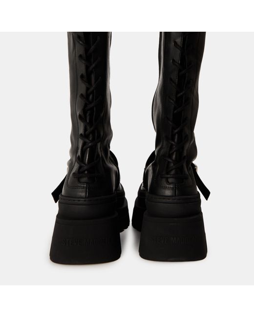 Steve Madden Black Knee High Boots