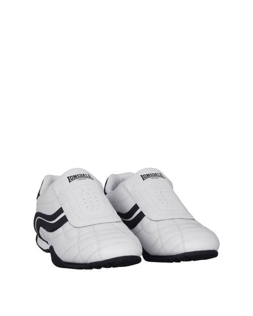 Lonsdale White Camden Slip Trainers for men