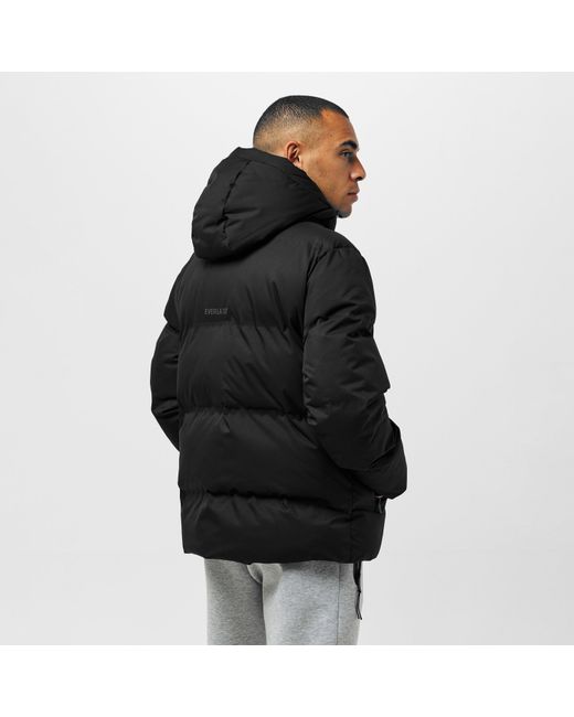 Everlast Black Water Resistant Windproof Hooded Short Puffer Jacket for men