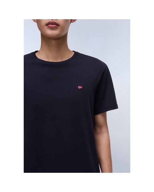 Napapijri Blue Salis Short Sleeve T-Shirt for men