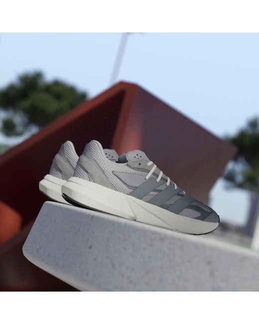 Adidas Gray Lightblaze Trainers for men