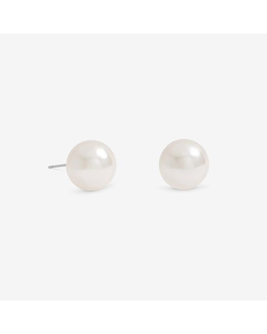 Jon Richard White Cream Large Pearl Earrings