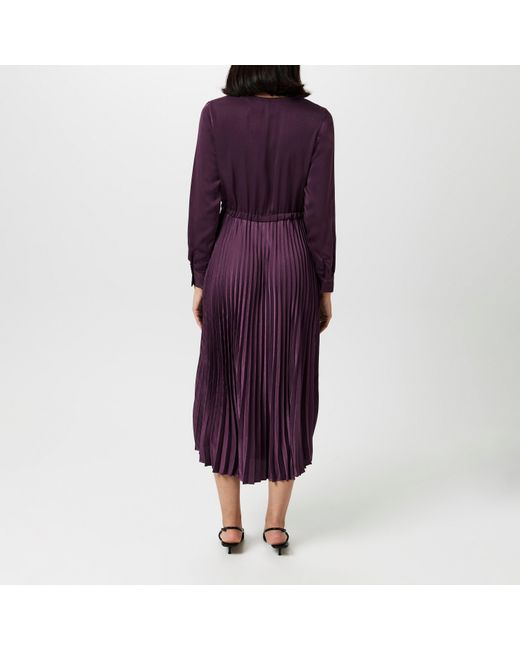 Vero Moda Purple Cindy Plisse Maxi Dress