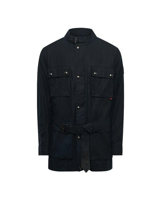 Belstaff Blue Roadways Wax Jacket for men