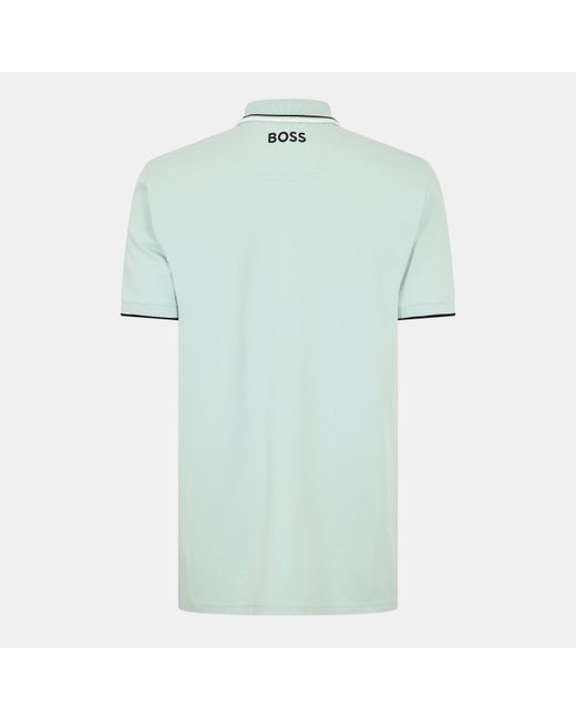 Boss Blue Paddy Pro Premium Cotton Polo Shirt for men